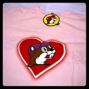 Buc-ee’s Pink Valentine’s T-Shirt - Small NWT